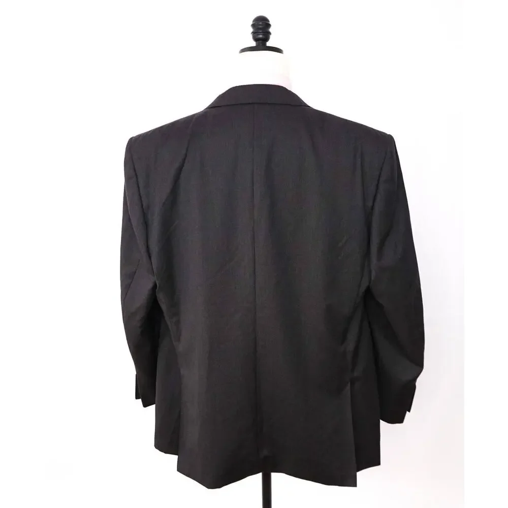 $1,895 CANALI - Solid Gray Wool Blazer - 52L US